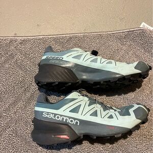 Salomon Women's Athletic Shoes - Light Blue and Black